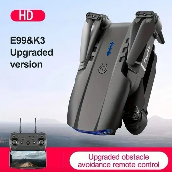 Dual Camera E99 Drone Foldable RC Quadcopter with Protective Frame & App Control - Picture 5 of 10